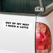 Ik heb een Latte Klassiek Bumpersticker (Op Truck)