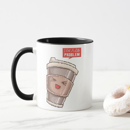 Ik heb een Latte Probleem Mok (Met donut)