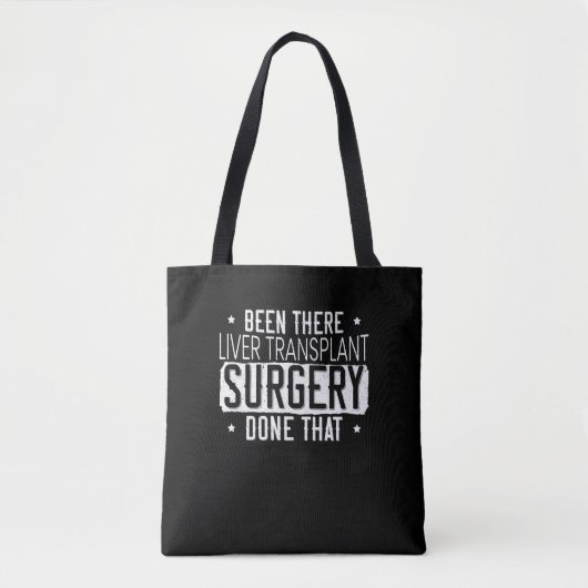 Ik heb een levertransplantatie gedaan tote bag (Voorkant)