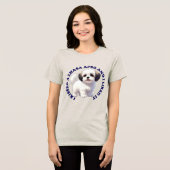 Ik heb een Lhasa Apso-puppy gekust Tri-Blend Shirt (Voorkant volledig)