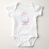 Ik heb een liefdesbubbel om me heen, schattige bub romper (Voorkant)