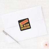 IK HEB EEN LIENINVASIE OVERLEVEN VIERKANTE STICKER (Envelop)