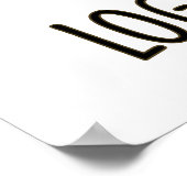 Ik heb een log-a-rhythm Funny Wood Pun Poster (Hoek)