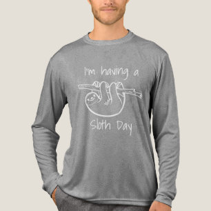 Ik Heb Een Luiaard Dag Tri-Blend Shirt