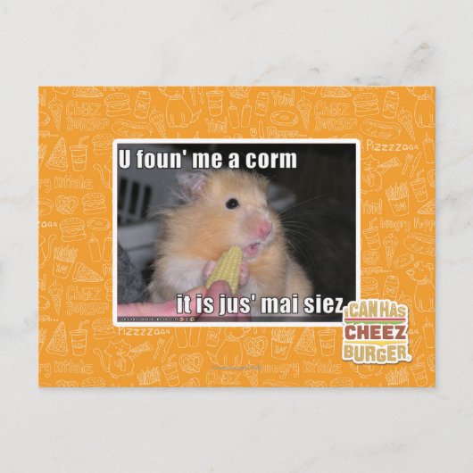Ik heb een maïs gevonden briefkaart (Voorkant)
