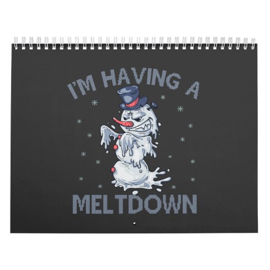 Ik heb een Meltdown Funny Christmas Sneeuwman cade Kalender (Hoes)