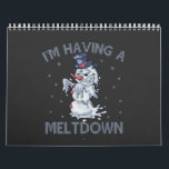 Ik heb een Meltdown Funny Christmas Sneeuwman cade Kalender<br><div class="desc">grappig,  Kerstmis,  Gift,  Verjaardag,  Kerstmis,  cadeau,  Feestelijk,  Snowman,  Snowflake</div>