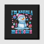 Ik heb een meltdown Funny Snowman Christmas Holi Magneet<br><div class="desc">Ik heb een Meltdown Funny Snowman kerstvakantie</div>