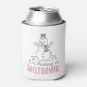 Ik heb een Meltdown - Grappig Snowman Design Blikjeskoeler (Blikje Voorkant)