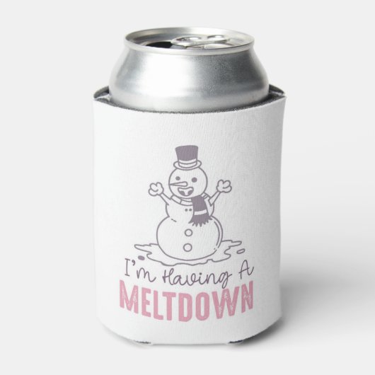 Ik heb een Meltdown - Grappig Snowman Design Blikjeskoeler (Blikje Voorkant)