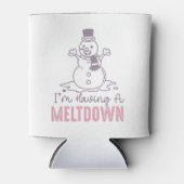 Ik heb een Meltdown - Grappig Snowman Design Blikjeskoeler (Voorkant)