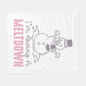 Ik heb een Meltdown - Grappig Snowman Design Fleece Deken (Voorkant (Horizontaal))