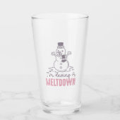 Ik heb een Meltdown - Grappig Snowman Design Glas (Voorkant)