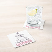 Ik heb een Meltdown - Grappig Snowman Design Kartonnen Onderzetters (Insitu)