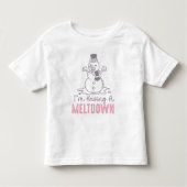 Ik heb een Meltdown - Grappig Snowman Design Kinder Shirts (Voorkant)