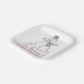 Ik heb een Meltdown - Grappig Snowman Design Papieren Bordje (Gebogen)