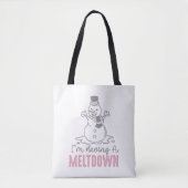 Ik heb een Meltdown - Grappig Snowman Design Tote Bag (Voorkant)