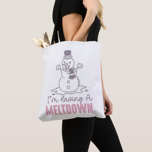 Ik heb een Meltdown - Grappig Snowman Design Tote Bag (Dichtbij)