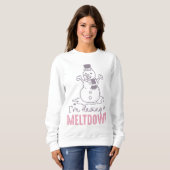 Ik heb een Meltdown - Grappig Snowman Design Trui (Voorkant volledig)