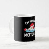 Ik heb een meltdown kerst sneeuwman sneeuw koffiemok (Voorkant links)