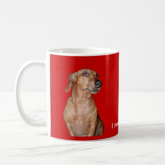 Ik heb een Mok van de caffeine Dachshund nodig (Links)