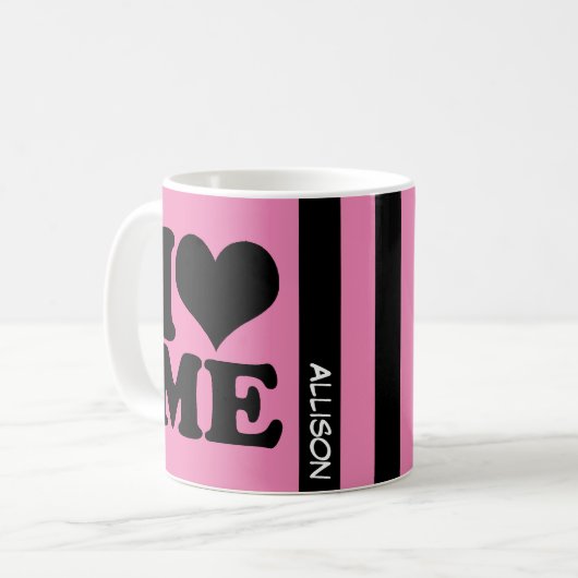 Ik heb een monogram koffiemok (Voorkant links)