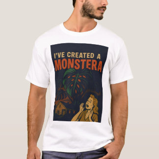 Ik heb een Monstera Retro Horror Plant T-Shirt gem