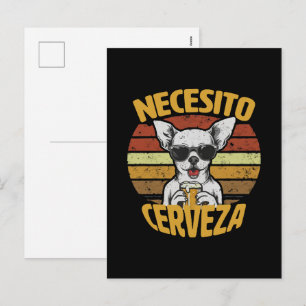 IK HEB EEN MOOI CHIHUAHUA-BIER NODIG FEESTDAGENKAART