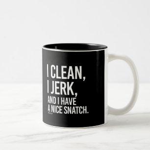 Ik heb een mooie snatch...    Guy Fi. Tweekleurige Koffiemok