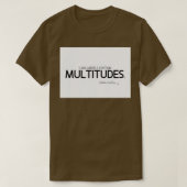 Ik heb een multitudes walt whitman t-shirt (Design voorkant)