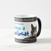 Ik heb een musclecaat - gekke vertaald Duits! Magische Mok (Voorkant rechts)