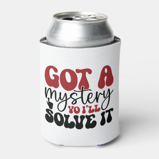 Ik heb een mysterie dat ik zal oplossen. blikjeskoeler (Blikje Voorkant)