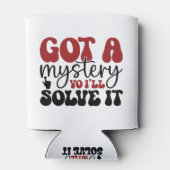 Ik heb een mysterie dat ik zal oplossen. blikjeskoeler (Achterkant)