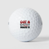 Ik heb een mysterie dat ik zal oplossen. golfballen (Voorkant)
