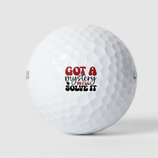 Ik heb een mysterie dat ik zal oplossen. golfballen