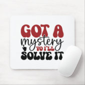 Ik heb een mysterie dat ik zal oplossen. muismat (Met muis)