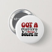 Ik heb een mysterie dat ik zal oplossen. ronde button 5,7 cm (Voorkant /achterkant)