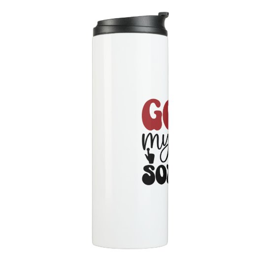 Ik heb een mysterie dat ik zal oplossen. thermosbeker (Gedraaid links)