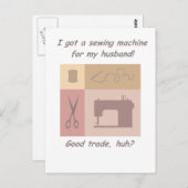 Ik heb een naaimachine briefkaart (Voorkant / Achterkant)