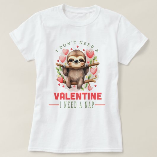 Ik heb een Nap Valentijn T-shirt voor dames nodig (Design voorkant)