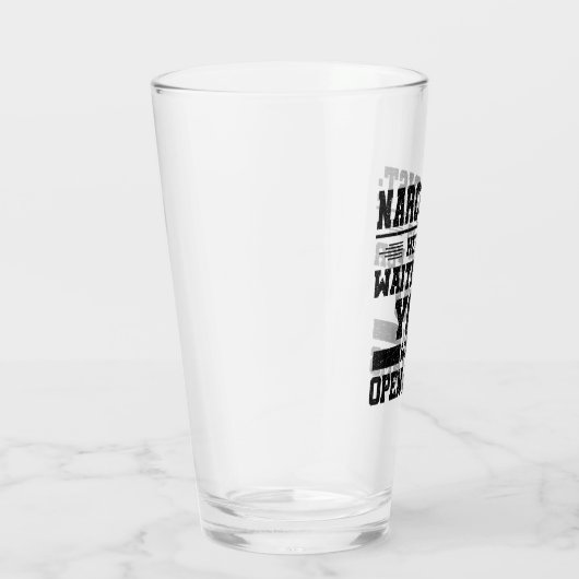 Ik heb een Narcissist overleefd Glas (Rechts)