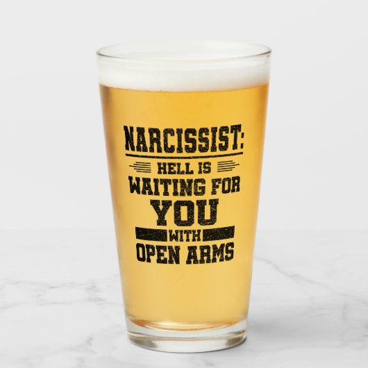 Ik heb een Narcissist overleefd Glas (Voorkant gevuld)