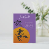 Ik heb een nieuw adresbericht verplaatst om Hallow Aankondigingskaart (Staand voorkant)