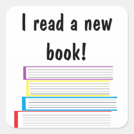 "Ik heb een nieuw boek gelezen!" Stickers