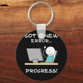 Ik heb een nieuwe fout. Funny Programmer Gift Sleutelhanger (Voorkant)