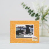 Ik heb een nieuwe minion nodig briefkaart (Staand voorkant)