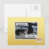 Ik heb een nieuwe minion nodig briefkaart (Voorkant / Achterkant)