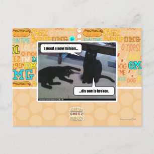 Ik heb een nieuwe minion nodig briefkaart