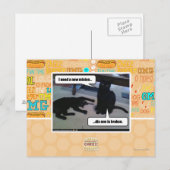 Ik heb een nieuwe minion nodig briefkaart (Voorkant / Achterkant)