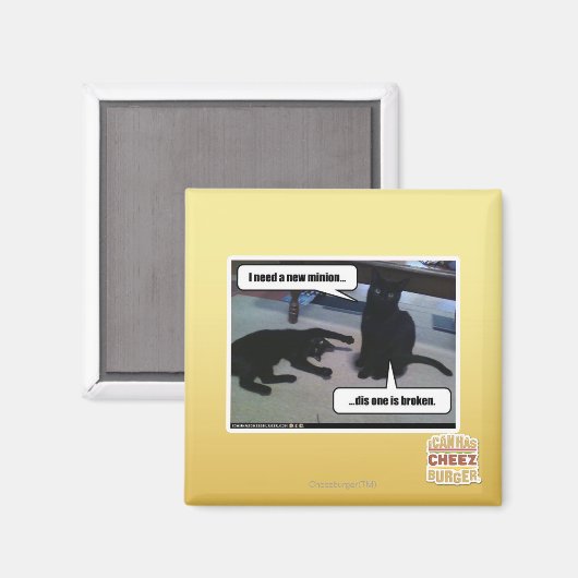 Ik heb een nieuwe minion nodig magneet (Voorkant / Achterkant)